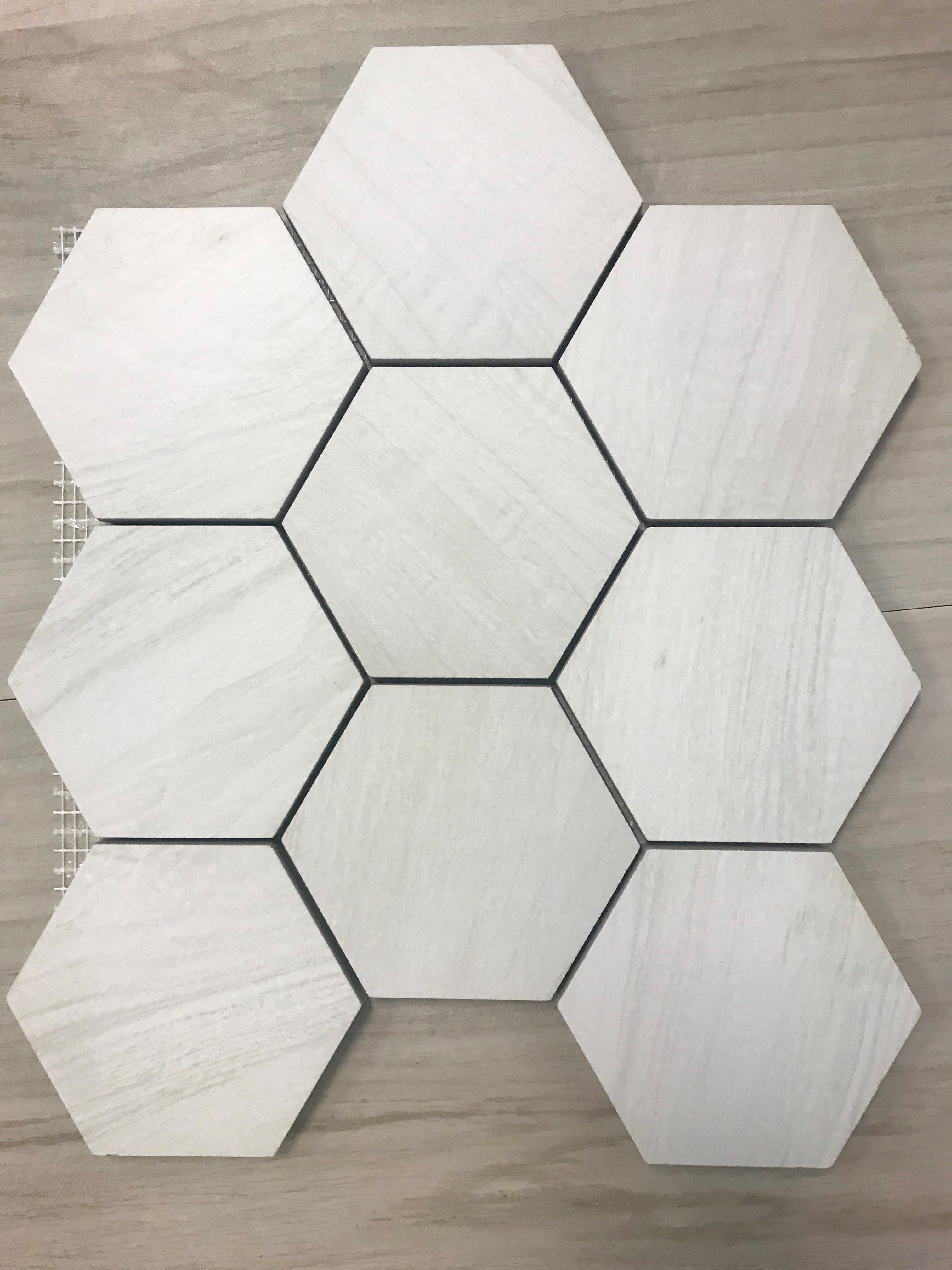 Hexagon Valente Blanco - Associates Tile Manufacturing